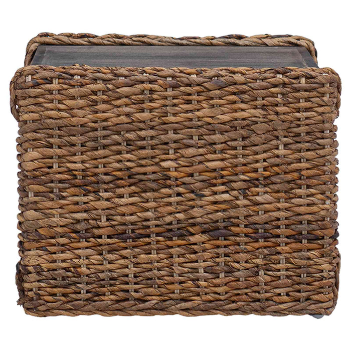 Masă laterală natural 44.5 x 45 x 45 cm Lemn masiv de mahon - WALTI WALTI