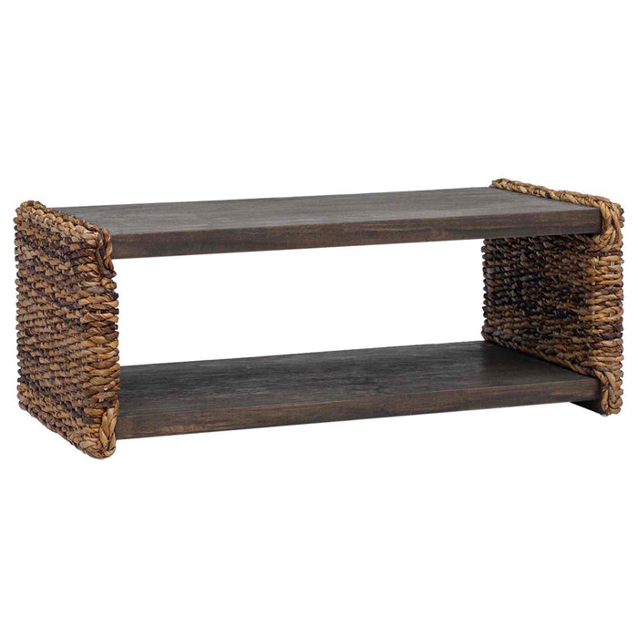 Masă laterală natural 44.5 x 45 x 45 cm Lemn masiv de mahon - WALTI WALTI
