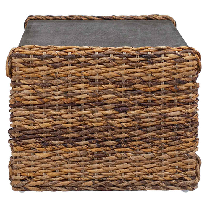 Masă laterală natural 44.5 x 45 x 45 cm Lemn masiv de mahon - WALTI WALTI