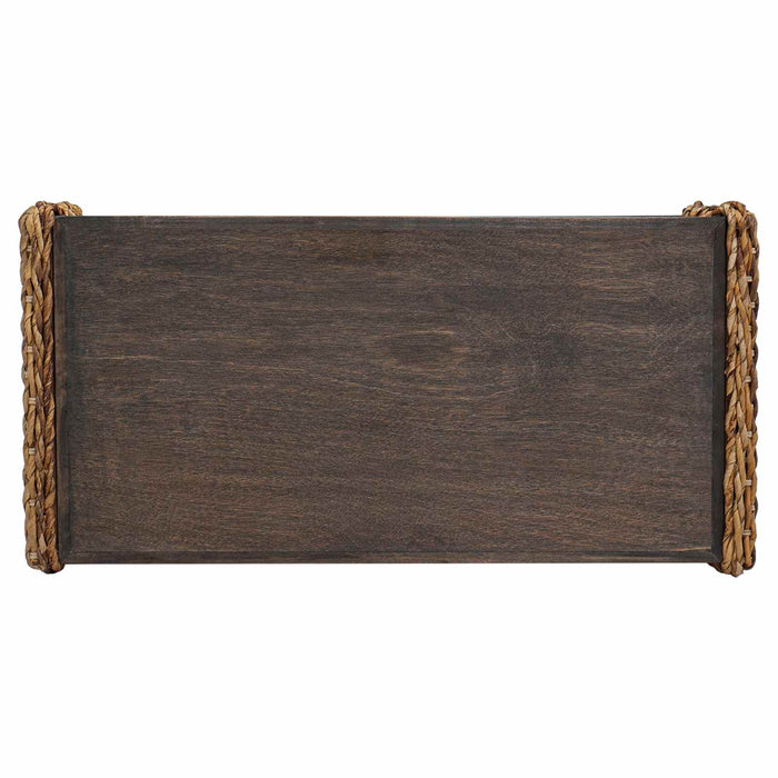 Masă laterală natural 44.5 x 45 x 45 cm Lemn masiv de mahon - WALTI WALTI