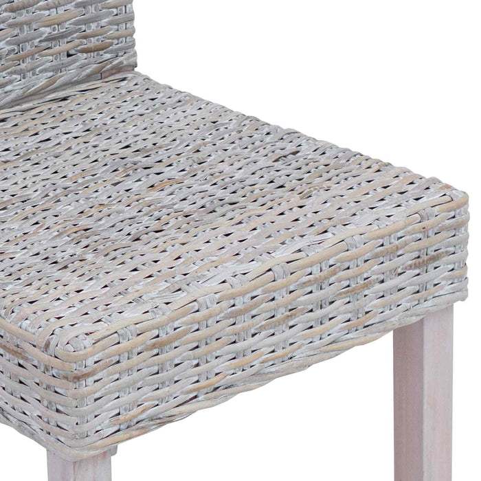 Scaun de sufragerie 2 pcs Alb spălat 45 x 54 x 93 cm - WALTI WALTI