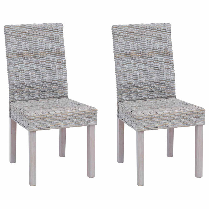 Scaun de sufragerie 2 pcs Alb spălat 45 x 54 x 93 cm - WALTI WALTI