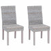Scaun de sufragerie 2 pcs Alb spălat 45 x 54 x 93 cm - WALTI WALTI