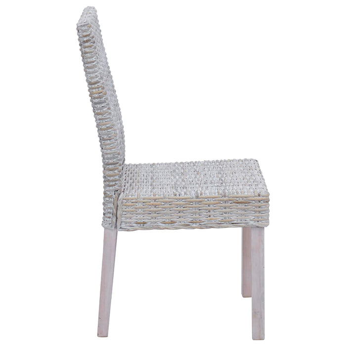 Scaun de sufragerie 2 pcs Alb spălat 45 x 54 x 93 cm - WALTI WALTI