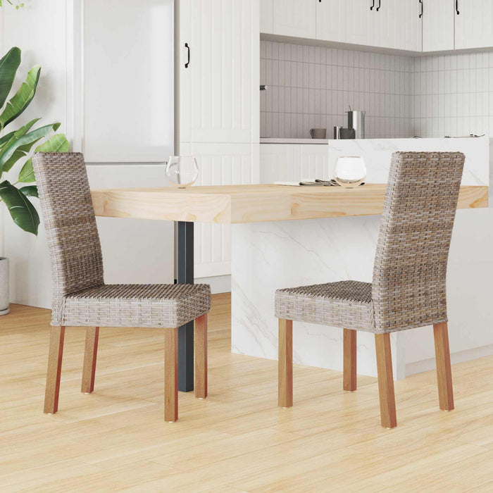 Scaun de sufragerie 2 pcs Gri Kubu 45 x 54 x 93 cm - WALTI WALTI