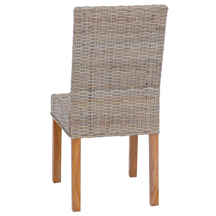 Scaun de sufragerie 2 pcs Gri Kubu 45 x 54 x 93 cm - WALTI WALTI