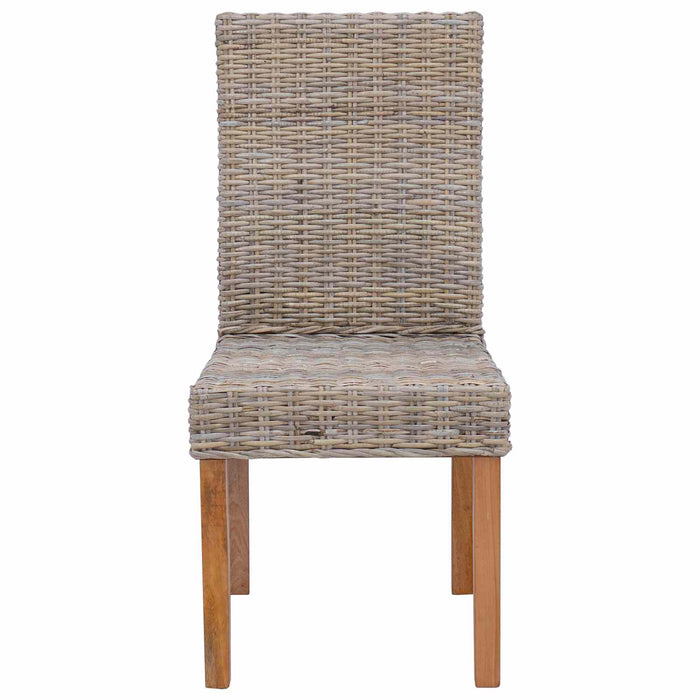 Scaun de sufragerie 2 pcs Gri Kubu 45 x 54 x 93 cm - WALTI WALTI