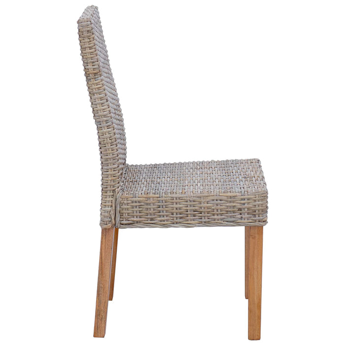 Scaun de sufragerie 2 pcs Gri Kubu 45 x 54 x 93 cm - WALTI WALTI