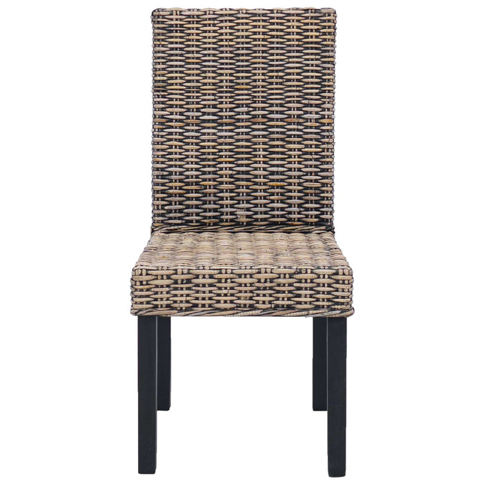 Scaun de sufragerie 2 pcs Negru spălat 45 x 54 x 93 cm - WALTI WALTI