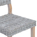 Scaun de sufragerie 2 pcs Alb spălat 46 x 55 x 84 cm Ratan Kubu - WALTI WALTI