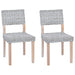 Scaun de sufragerie 2 pcs Alb spălat 46 x 55 x 84 cm Ratan Kubu - WALTI WALTI