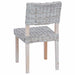 Scaun de sufragerie 2 pcs Alb spălat 46 x 55 x 84 cm Ratan Kubu - WALTI WALTI