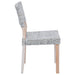 Scaun de sufragerie 2 pcs Alb spălat 46 x 55 x 84 cm Ratan Kubu - WALTI WALTI