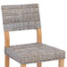 Scaun de sufragerie 2 pcs Gri Kubu 46 x 55 x 84 cm Ratan Kubu - WALTI WALTI