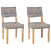 Scaun de sufragerie 2 pcs Gri Kubu 46 x 55 x 84 cm Ratan Kubu - WALTI WALTI