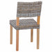 Scaun de sufragerie 2 pcs Gri Kubu 46 x 55 x 84 cm Ratan Kubu - WALTI WALTI