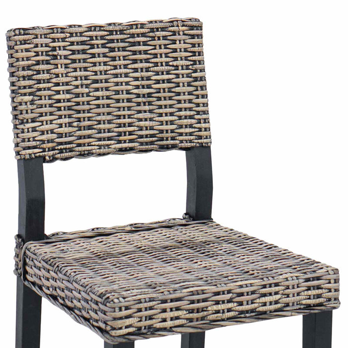Scaun de sufragerie 2 pcs Negru spălat 46 x 55 x 84 cm - WALTI WALTI