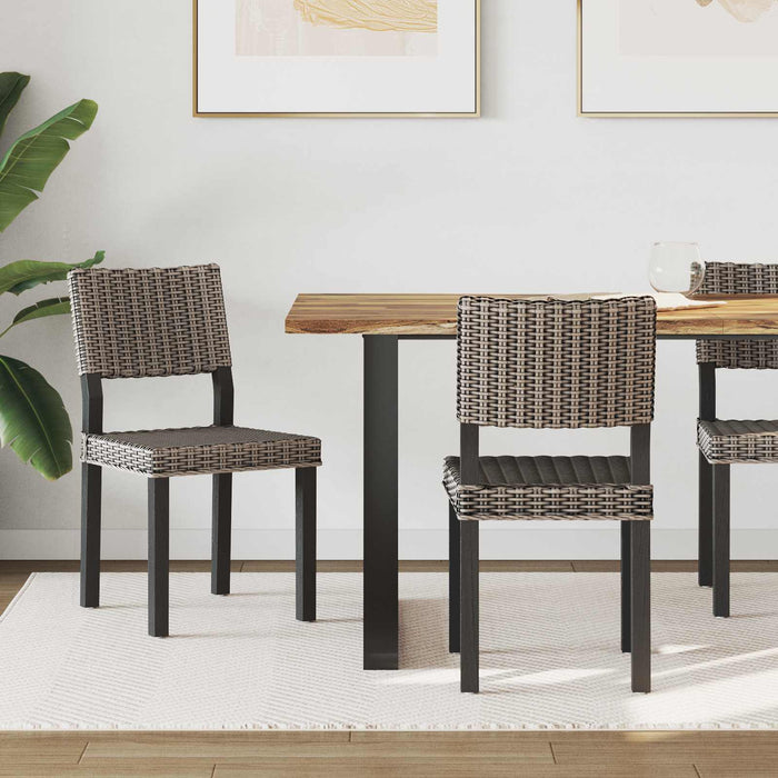 Scaun de sufragerie 2 pcs Negru spălat 46 x 55 x 84 cm - WALTI WALTI