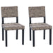 Scaun de sufragerie 2 pcs Negru spălat 46 x 55 x 84 cm - WALTI WALTI