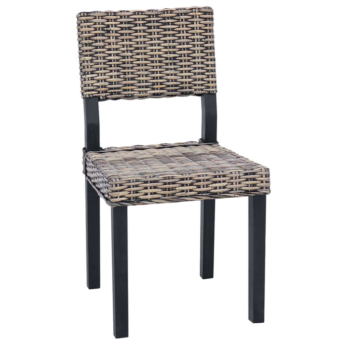 Scaun de sufragerie 2 pcs Negru spălat 46 x 55 x 84 cm - WALTI WALTI