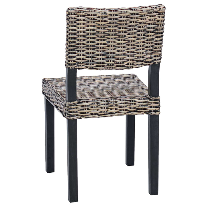 Scaun de sufragerie 2 pcs Negru spălat 46 x 55 x 84 cm - WALTI WALTI