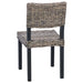 Scaun de sufragerie 2 pcs Negru spălat 46 x 55 x 84 cm - WALTI WALTI