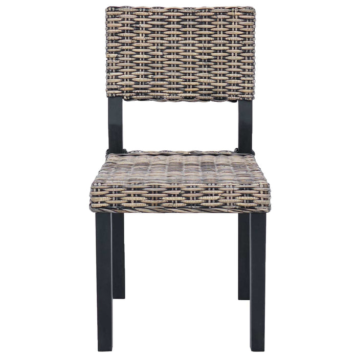 Scaun de sufragerie 2 pcs Negru spălat 46 x 55 x 84 cm - WALTI WALTI