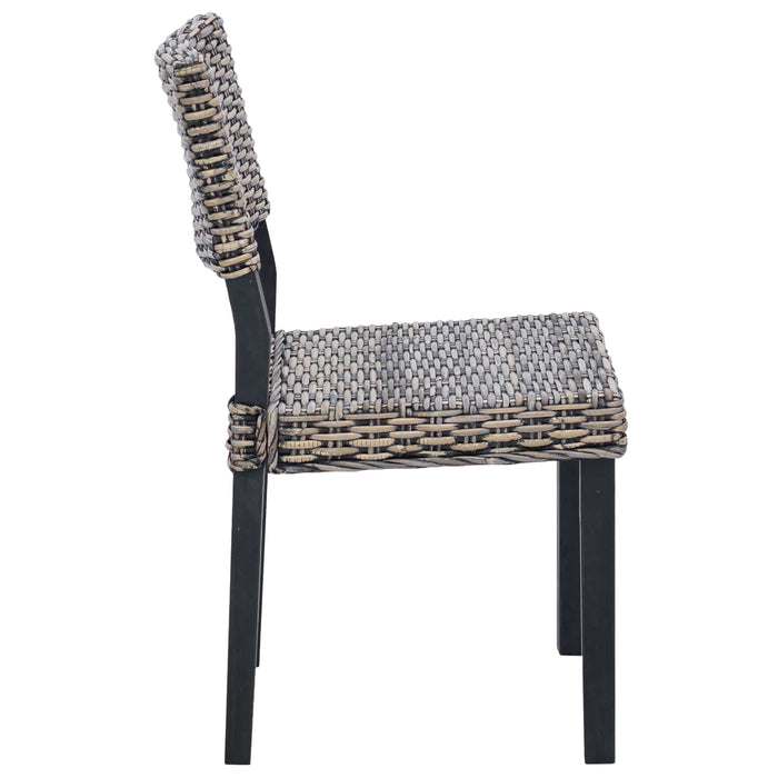 Scaun de sufragerie 2 pcs Negru spălat 46 x 55 x 84 cm - WALTI WALTI