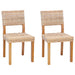 Scaun de sufragerie 2 pcs natural 46 x 55 x 84 cm Ratan Kubu - WALTI WALTI