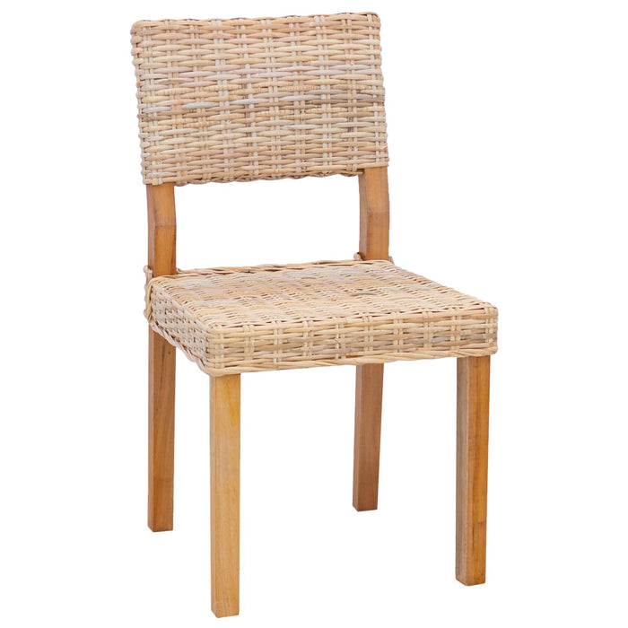 Scaun de sufragerie 2 pcs natural 46 x 55 x 84 cm Ratan Kubu - WALTI WALTI