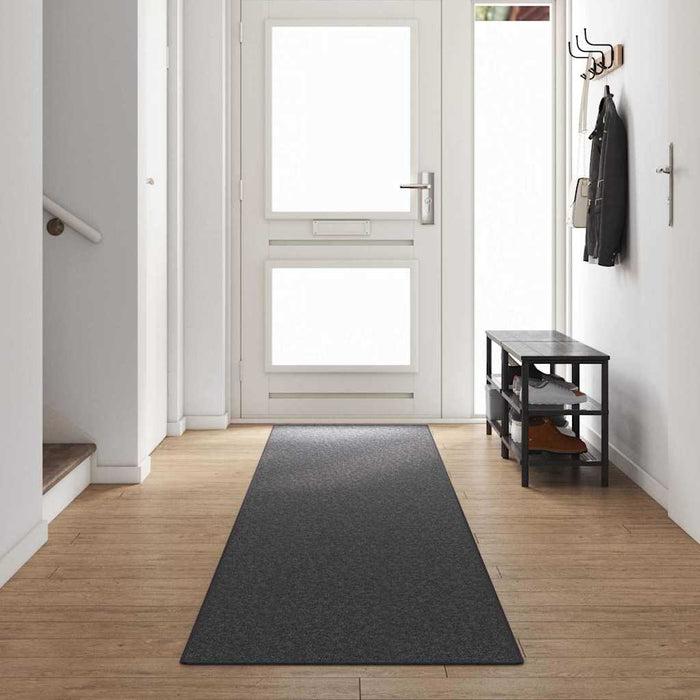 Runner din covor Gri închis 80 x 500 cm 100% polipropilenă - WALTI WALTI