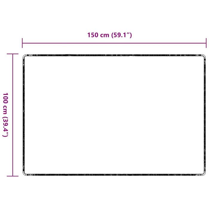 Runner din covor Gri închis 100 x 150 cm 100% polipropilenă - WALTI WALTI