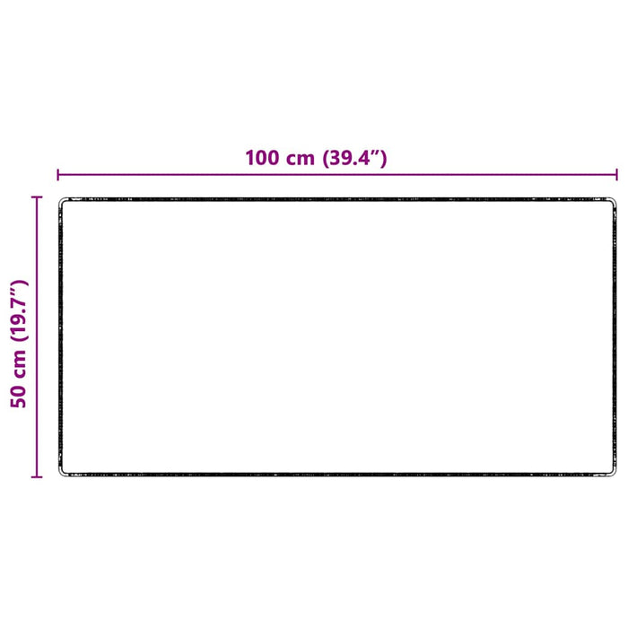 Runner din covor Gri 50 x 100 cm 100% Polipropilenă Tuft - WALTI WALTI