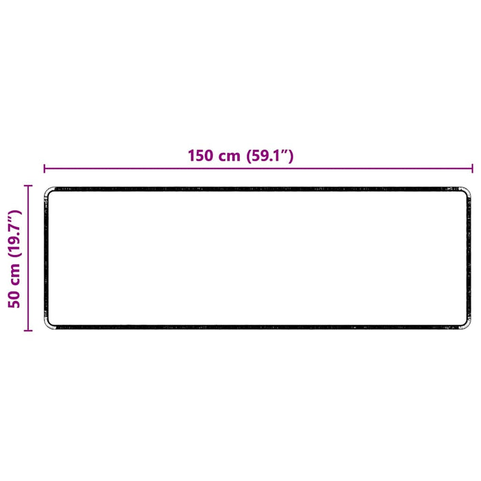 Runner din covor Negru 50 x 150 cm 100% Polipropilenă Tuft - WALTI WALTI