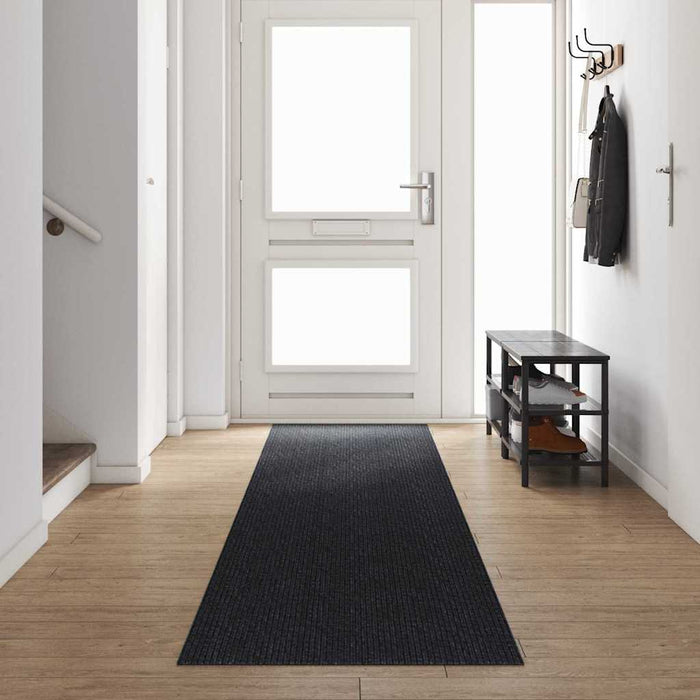 Runner din covor Antracit 80 x 500 cm țesătură - WALTI WALTI
