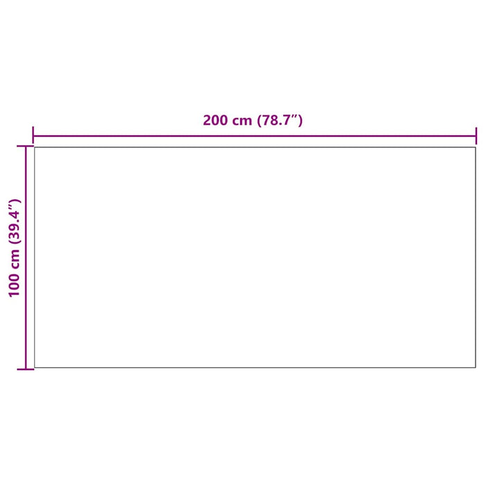 Runner din covor Gri deschis 100 x 200 cm țesătură - WALTI WALTI
