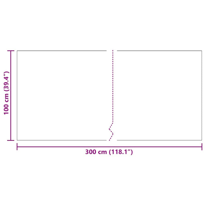 Runner din covor Gri deschis 100 x 300 cm țesătură - WALTI WALTI