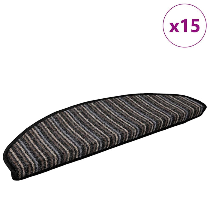 Mochete autocolante pentru scară 15 pcs Antracit 65 x 21 x 4 cm WALTI