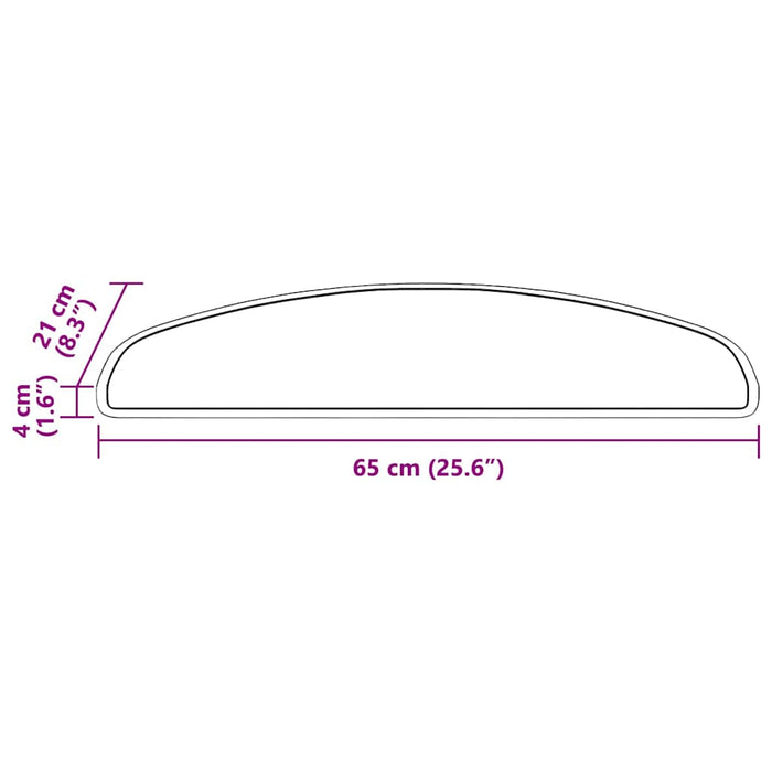 Mochete autocolante pentru scară 15 pcs albastru 65 x 21 x 4 cm WALTI