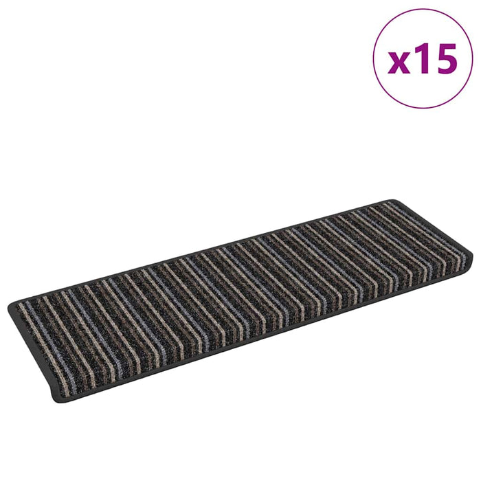 Mochete autocolante pentru scară 15 pcs Antracit 65 x 21 x 4 cm WALTI