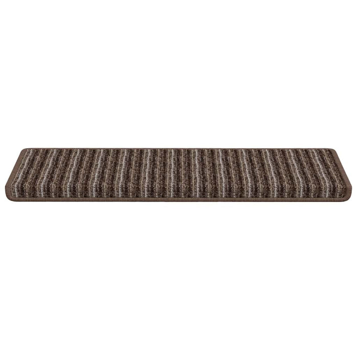 Mochete autocolante pentru scară 15 pcs Maro 65 x 21 x 4 cm WALTI