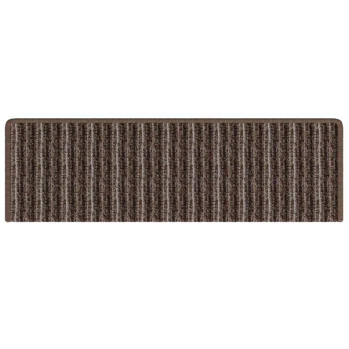 Mochete autocolante pentru scară 15 pcs Maro 65 x 21 x 4 cm WALTI