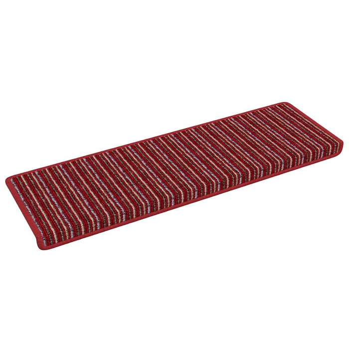 Mochete autocolante pentru scară 15 pcs Roșu 65 x 21 x 4 cm WALTI