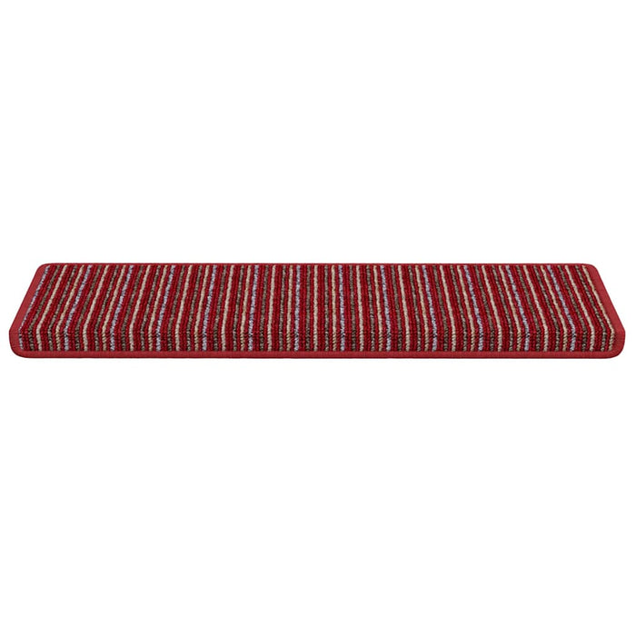Mochete autocolante pentru scară 15 pcs Roșu 65 x 21 x 4 cm WALTI