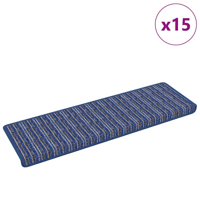 Mochete autocolante pentru scară 15 pcs albastru 65 x 21 x 4 cm WALTI