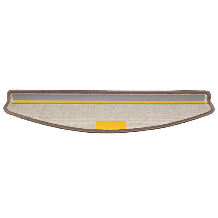 Mochete autocolante pentru scară 15 pcs Maro 65 x 21 x 4 cm WALTI