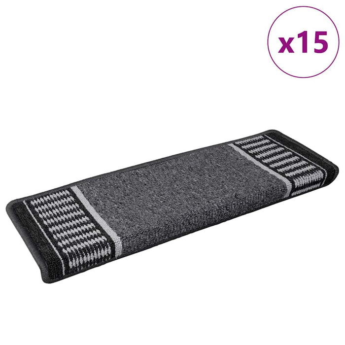 Mochete autocolante pentru scară 15 pcs Antracit 65 x 21 x 4 cm WALTI