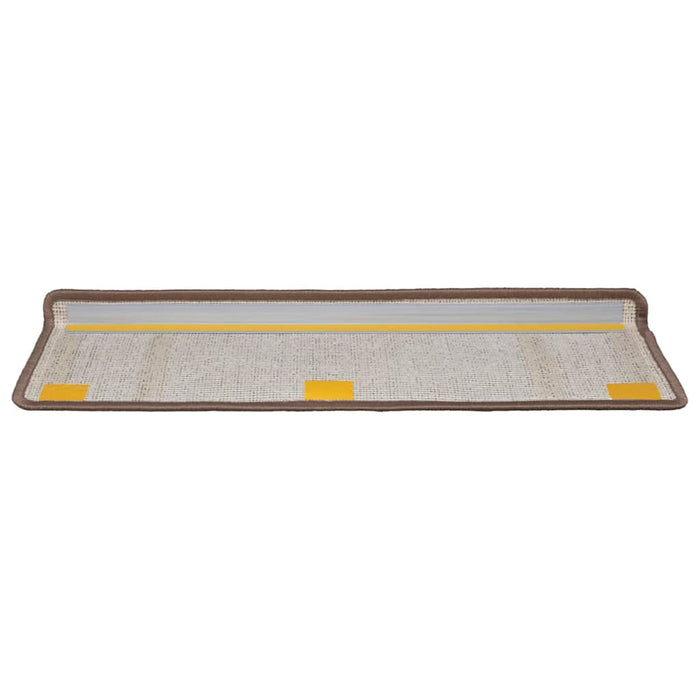 Mochete autocolante pentru scară 15 pcs Maro 65 x 21 x 4 cm WALTI