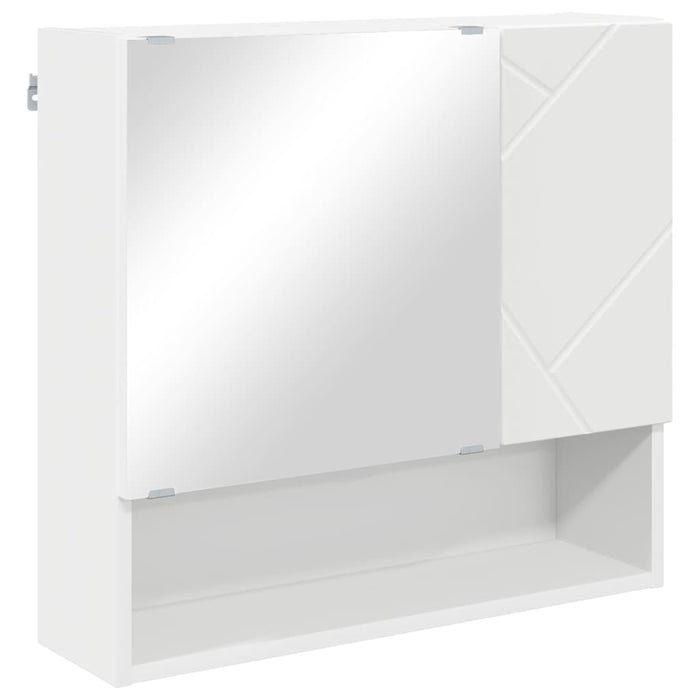 Set de mobilier pentru baie Pe perete 2 pcs Alb 61 x 35 x 64 cm - WALTI WALTI