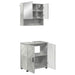 Set de mobilier pentru baie 2 pcs Gri beton 61 x 35 x 64 cm - WALTI WALTI